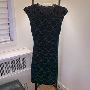 RVN navy illusion dress